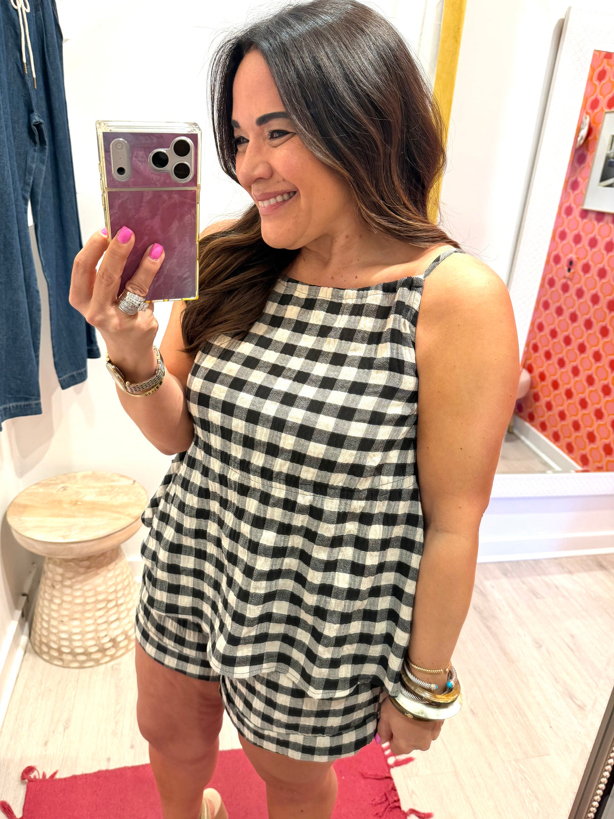 Checkered Fun Top