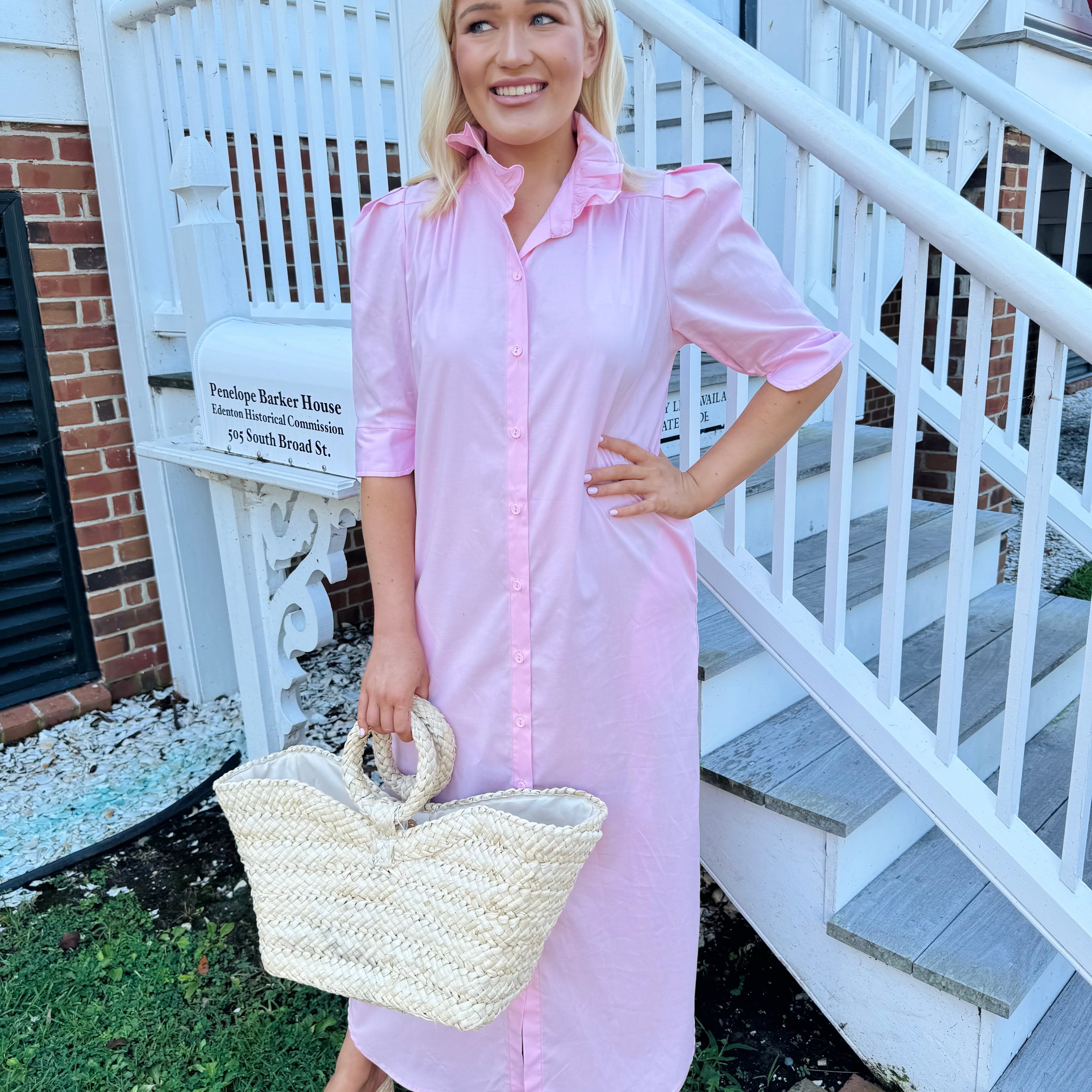 Adrienne Nina Dress in Pink