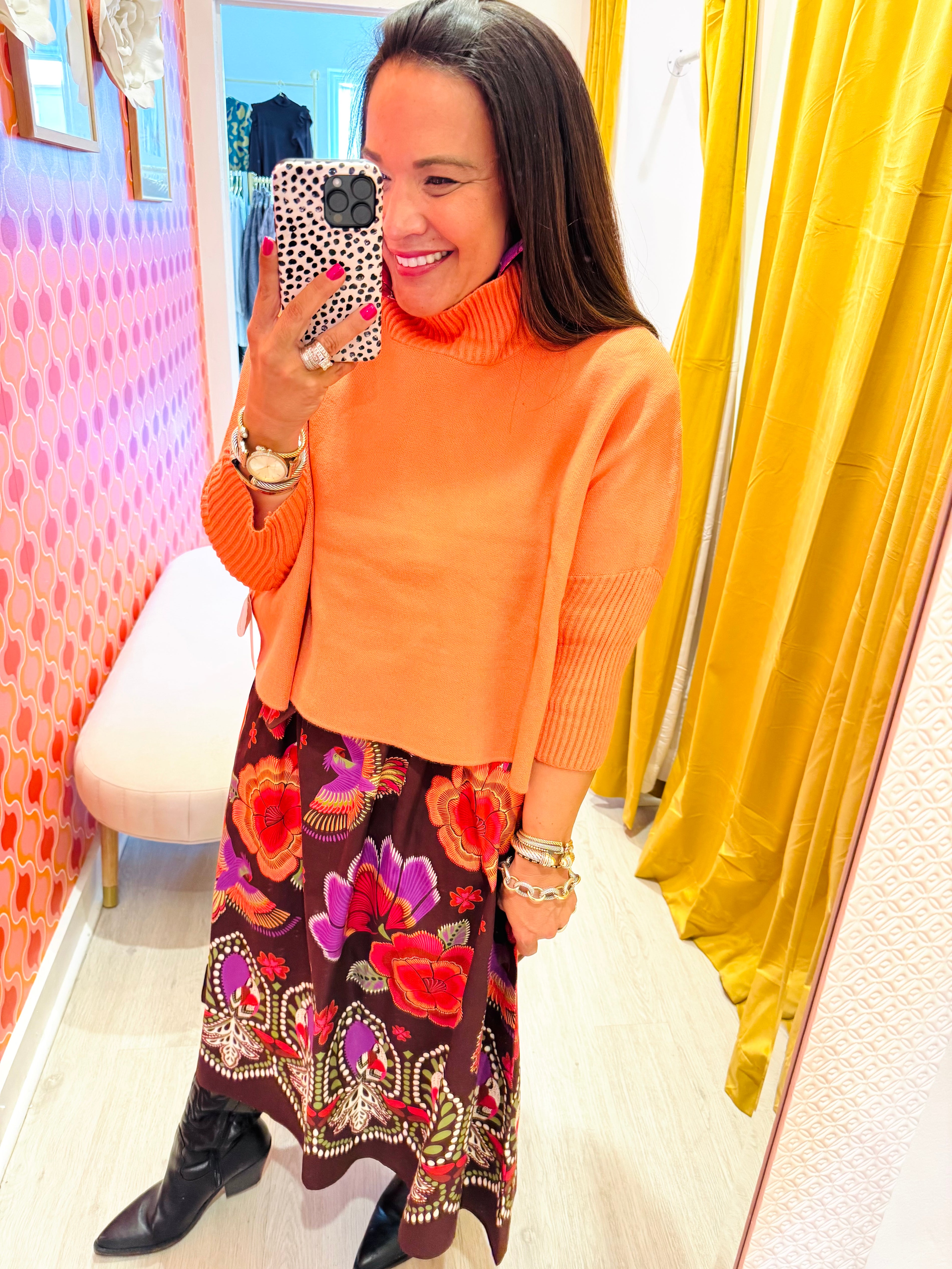 Aja Sweater in Peach Bellini | KERISMA
