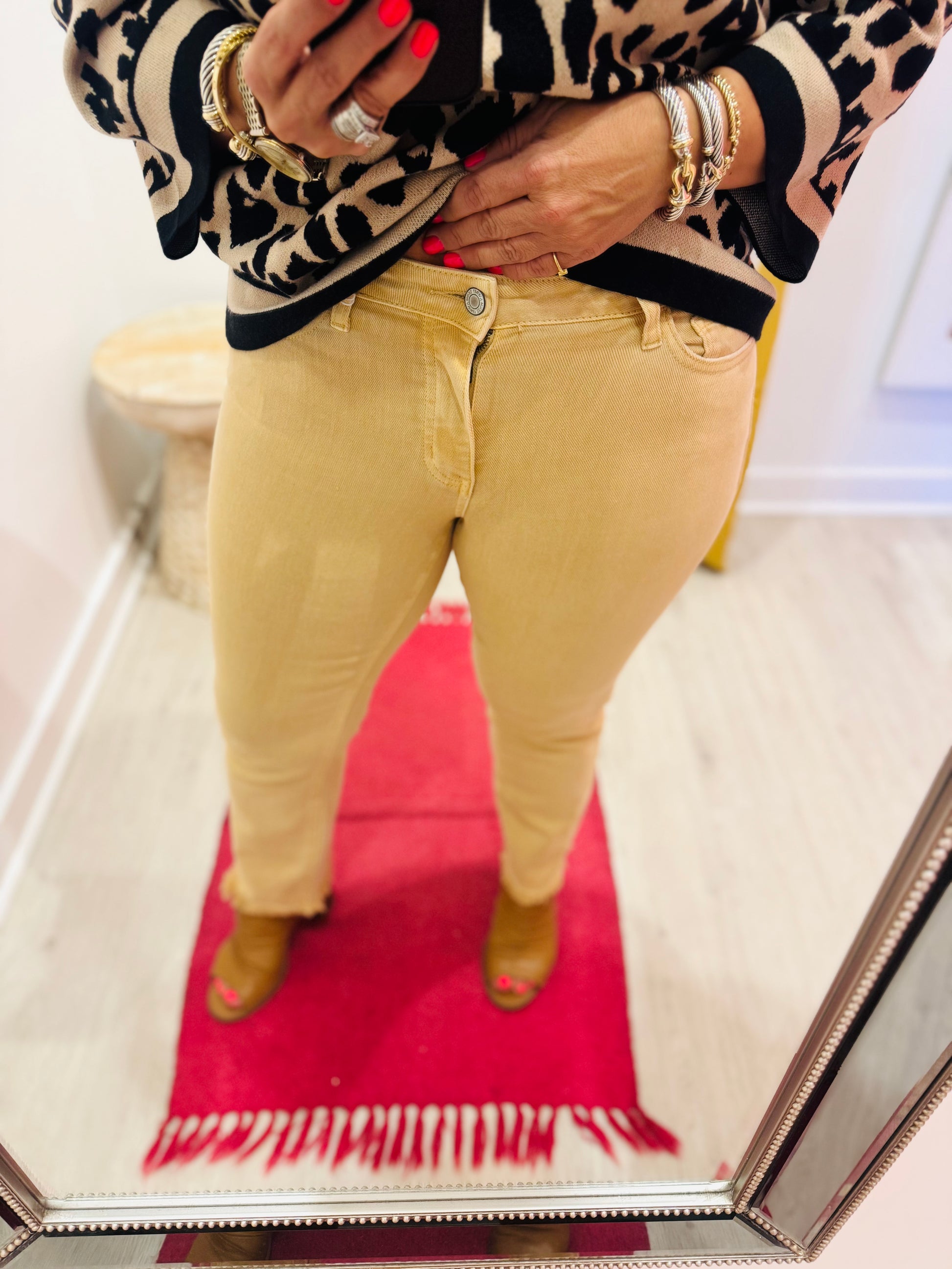 Melissa Mid Rise Stretch Straight Denim | VERVET