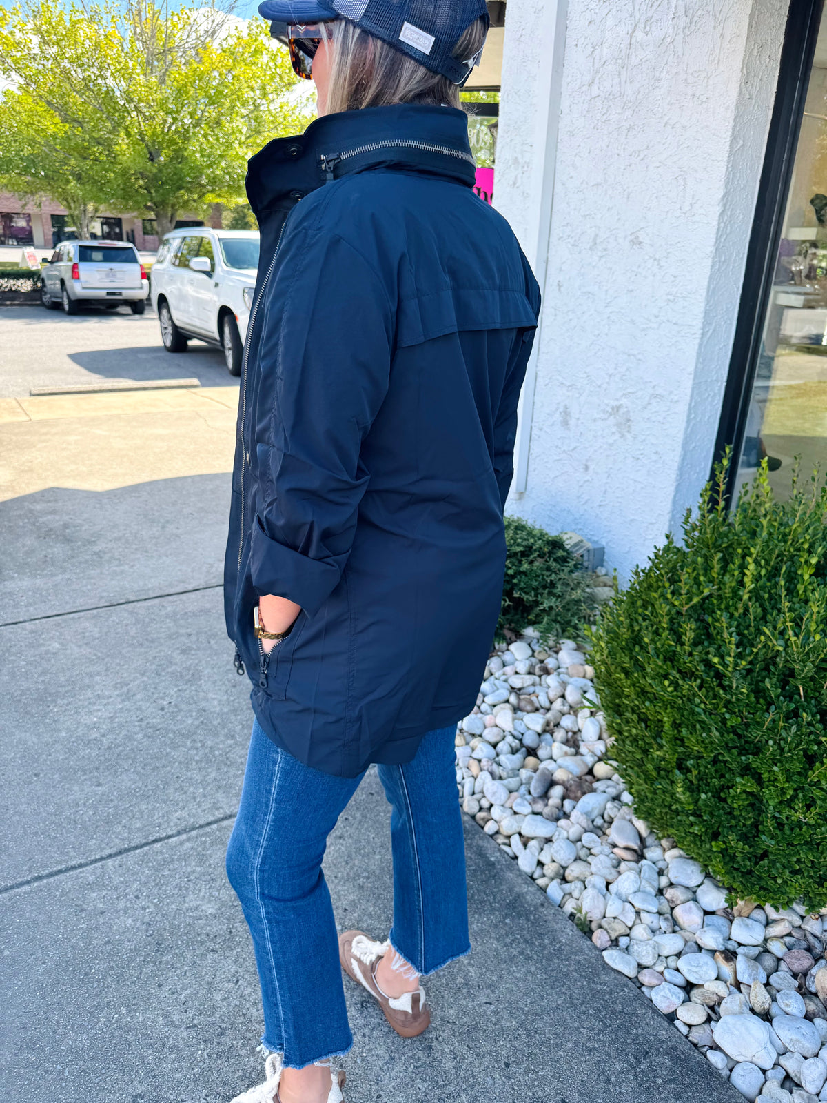 Classic Navy Rain Jacket | ANORAK