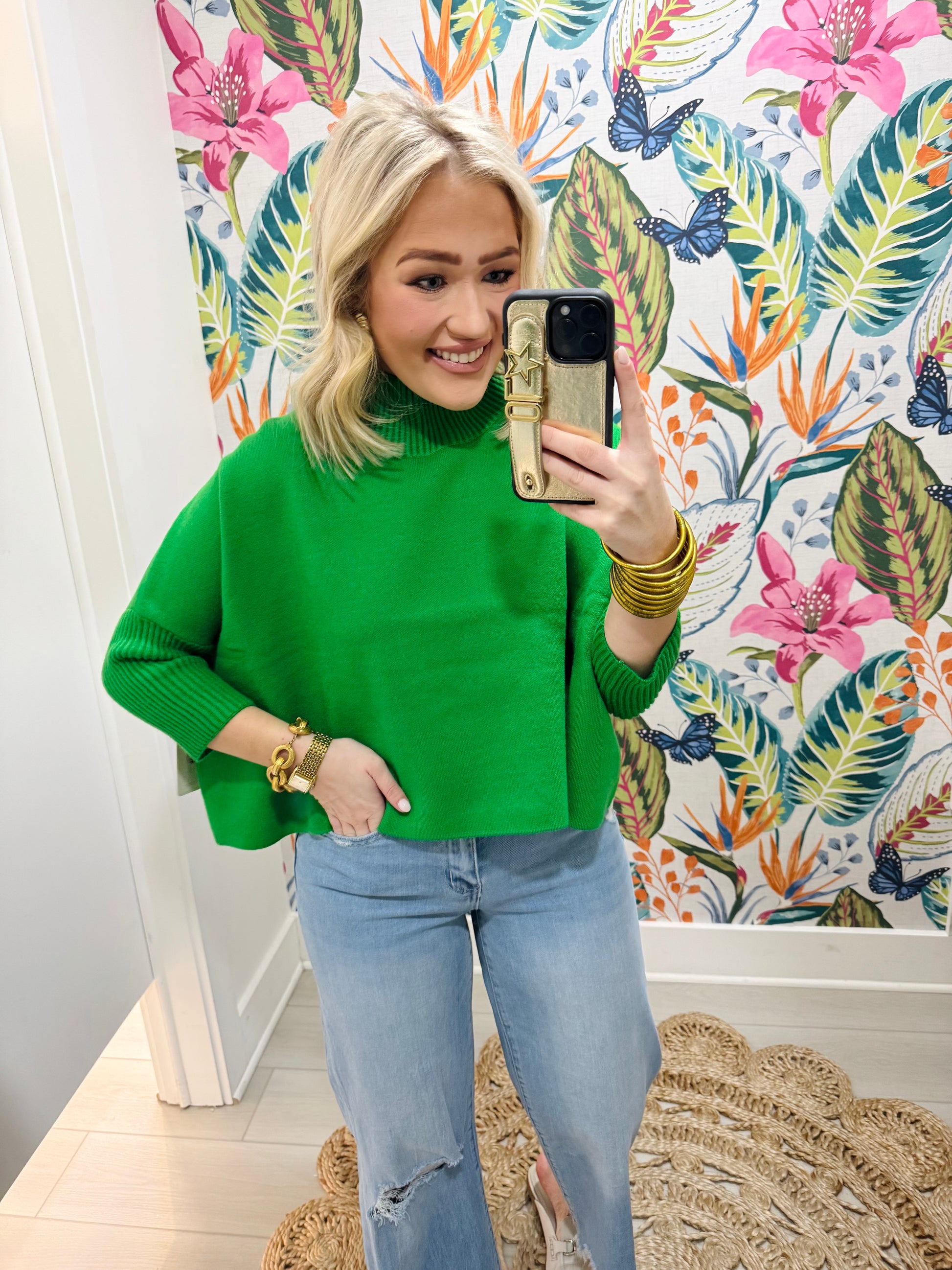 Aja Sweater in Mighty Green | KERISMA