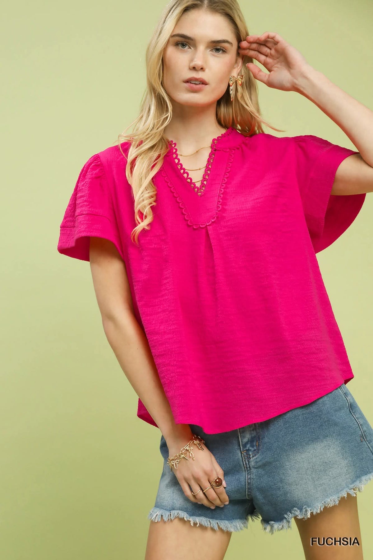 Kelly Top in Fuchsia