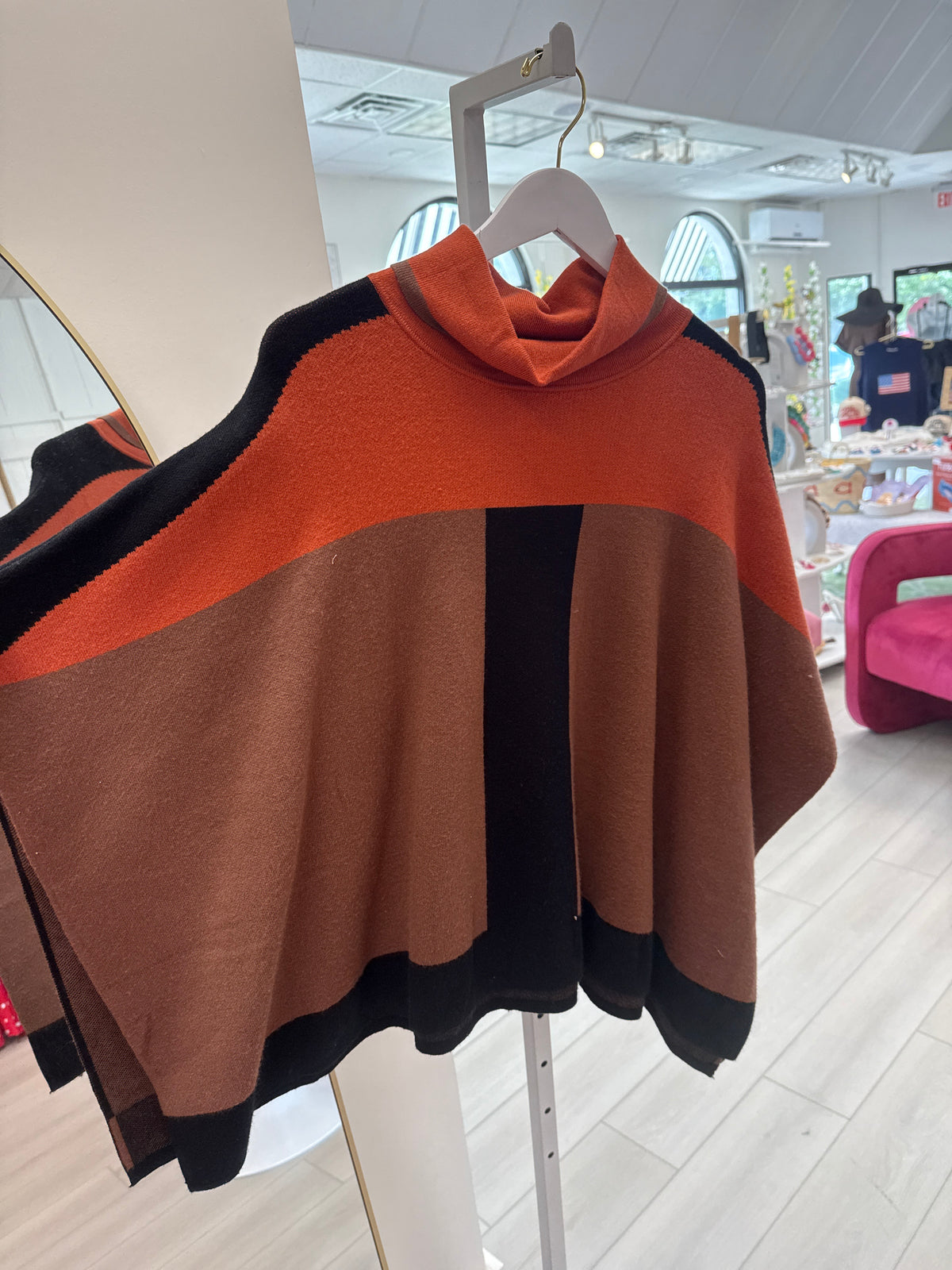 Colorblock Poncho | THML
