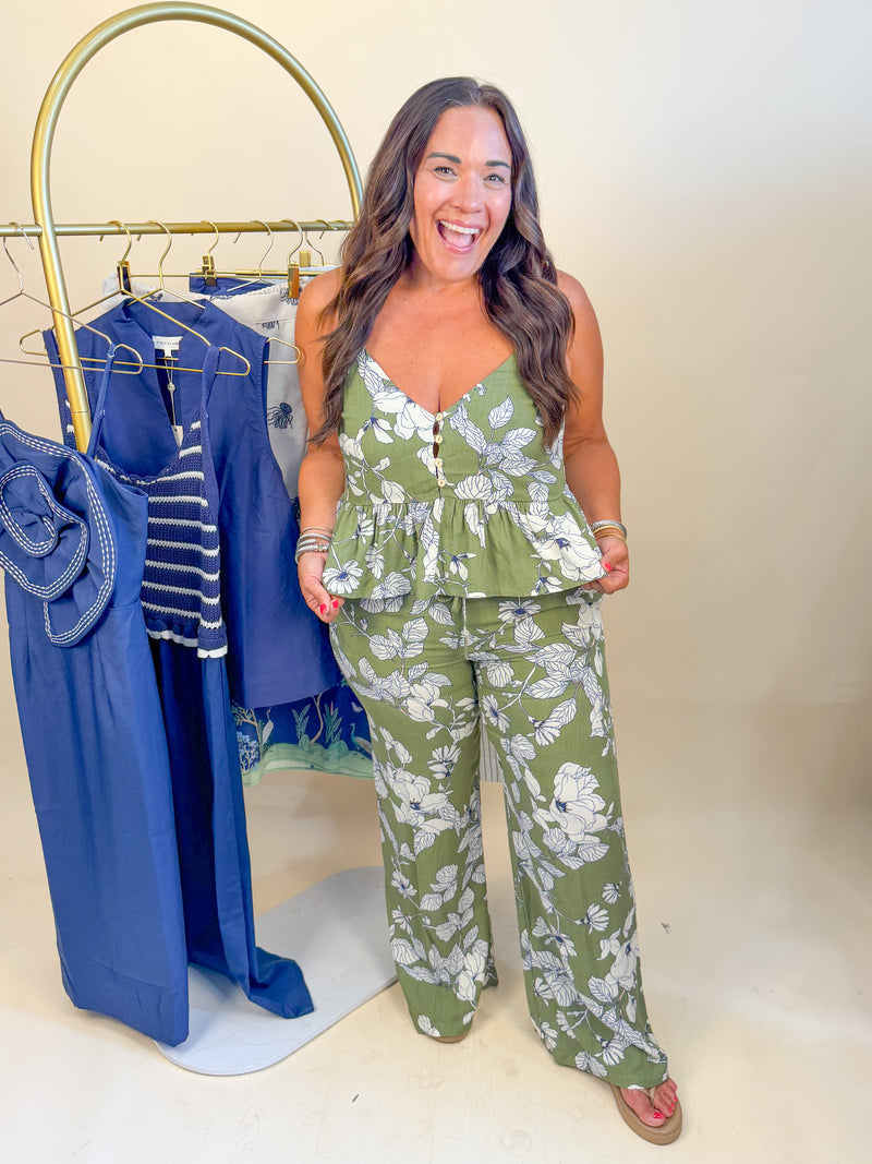 Western Fall Florals Pants