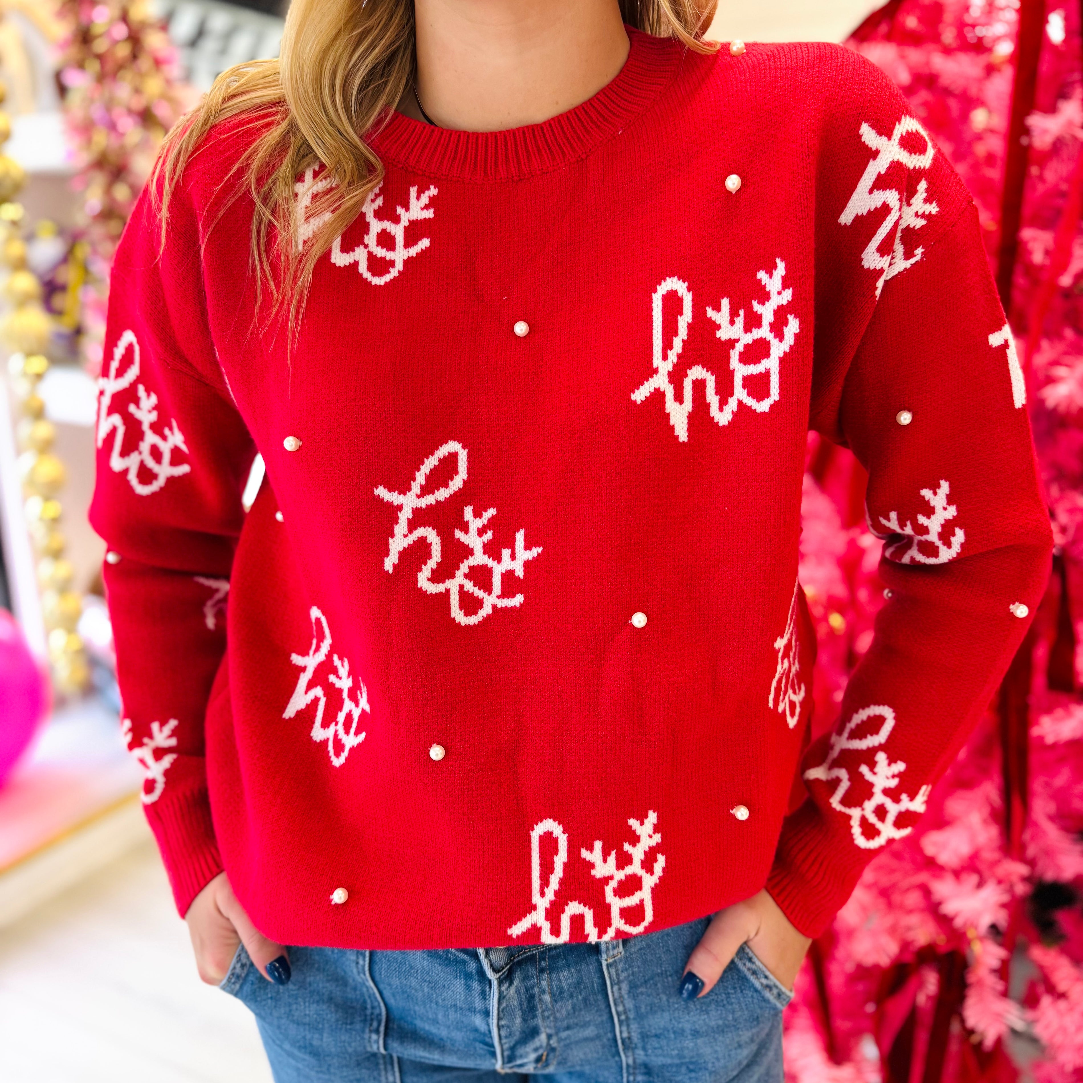 Ho Ho Ho Pearl Sweater