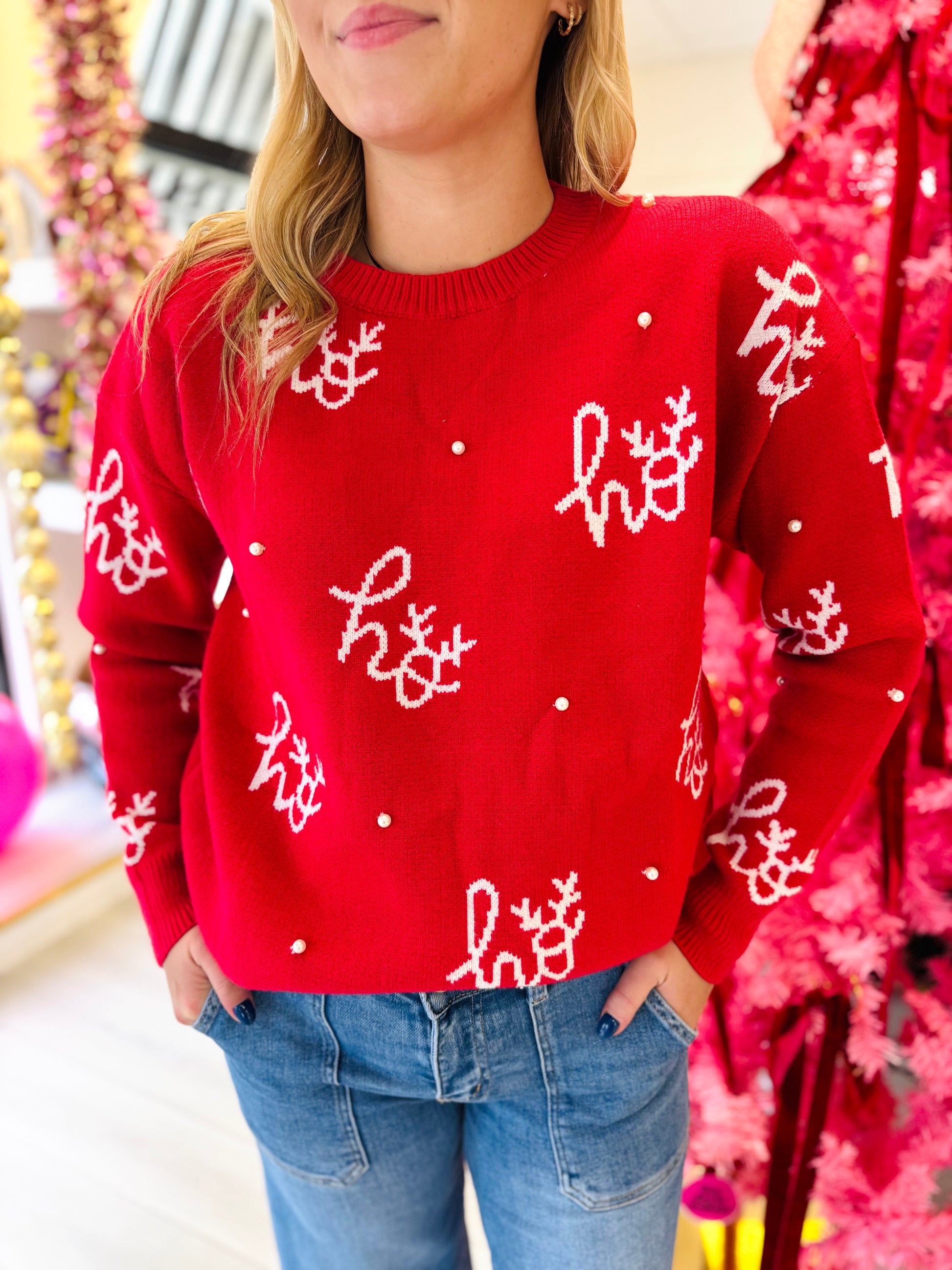 Ho Ho Ho Pearl Sweater