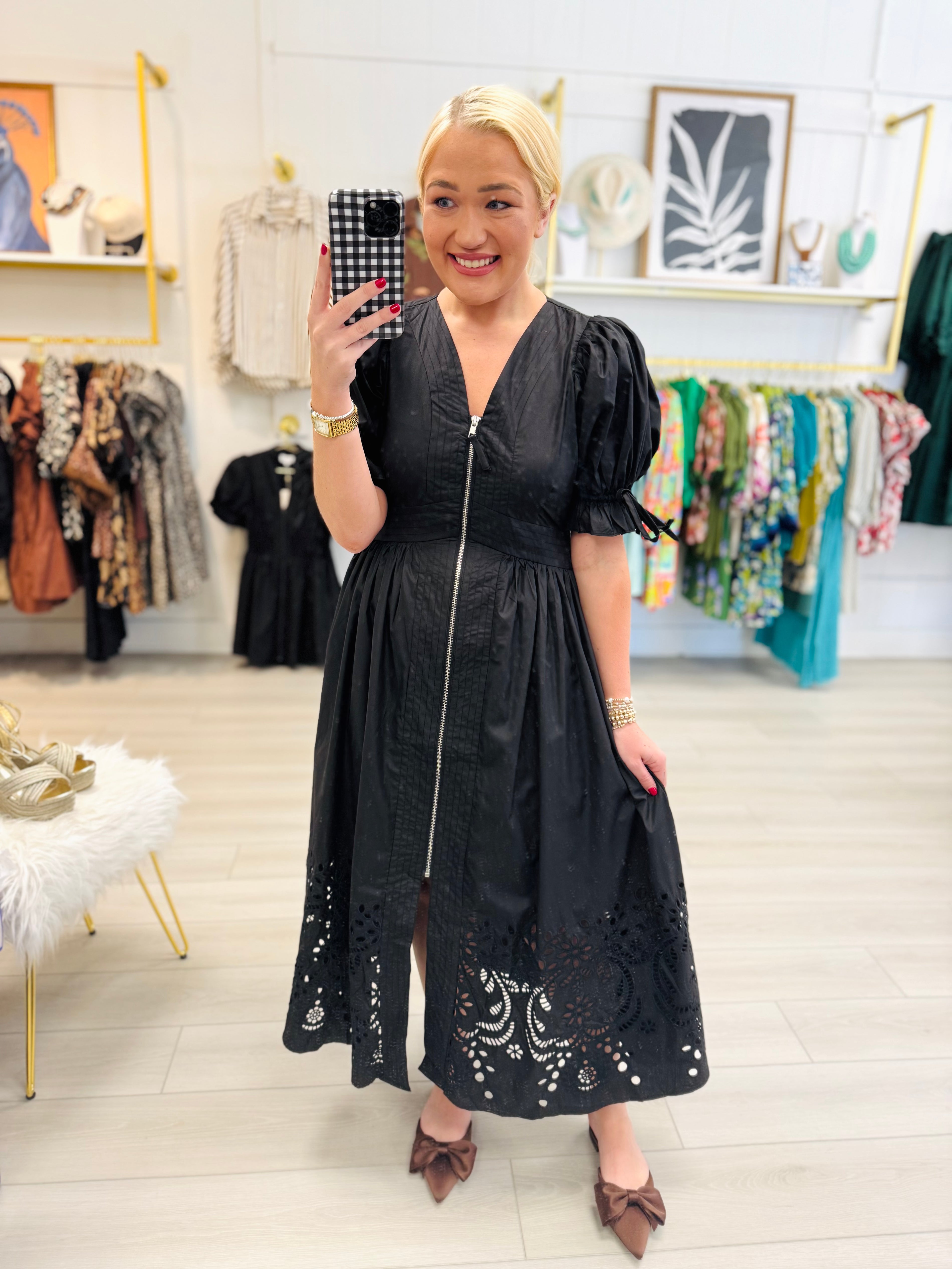 Stacey Dress in Eyelet (3 Colors)
