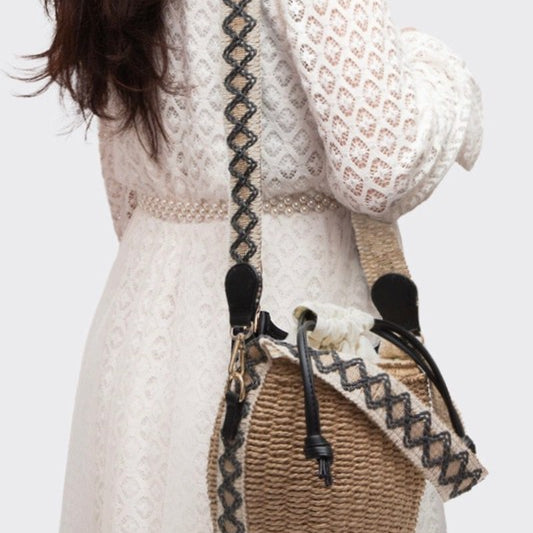 Shania Rattan Bucket Bag (2 Colors)