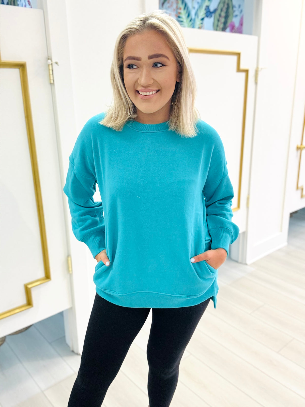 Lounge Staple Pocket Crewneck (6 Colors) - BOMB BASIC