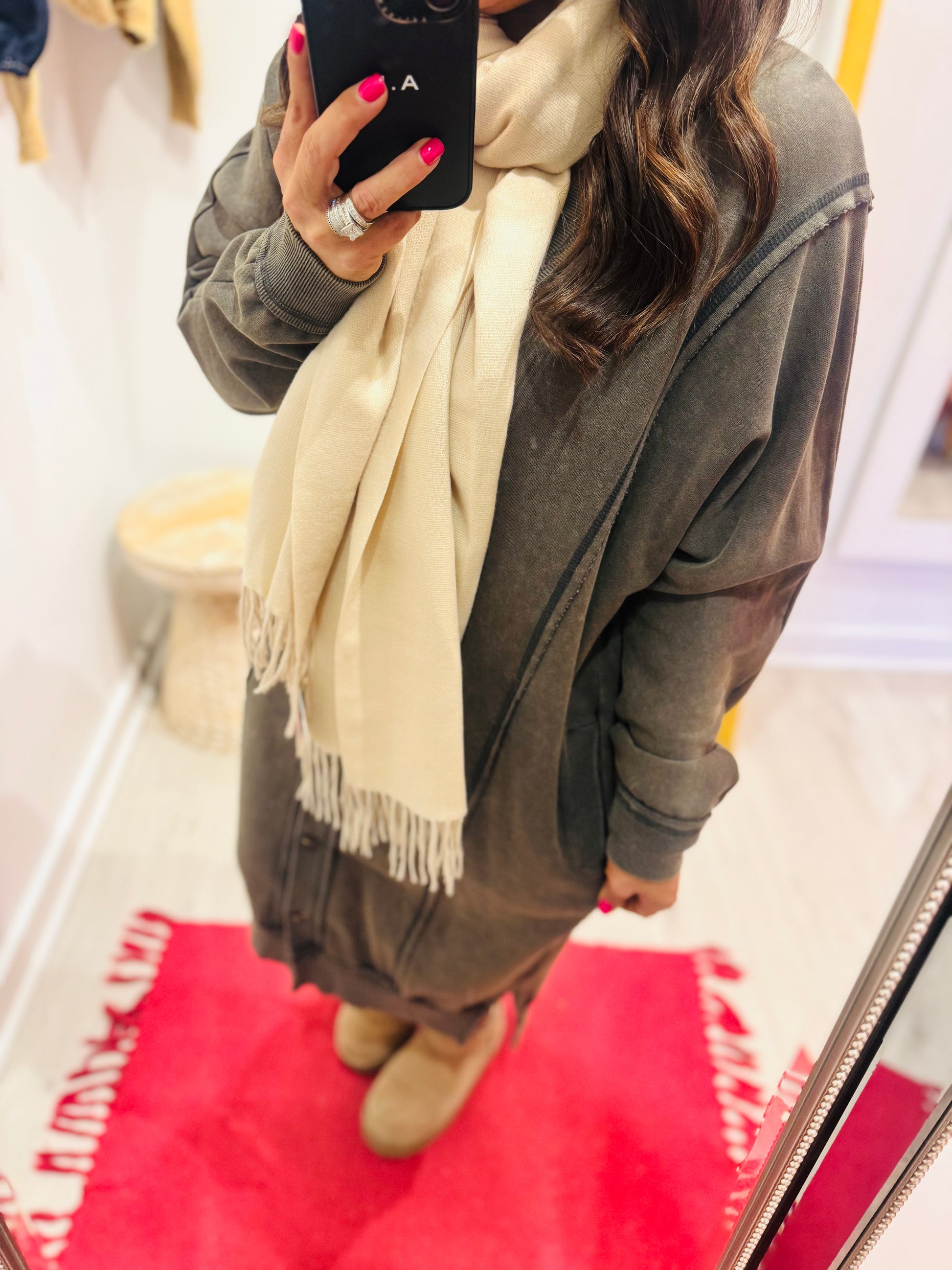 At The Cabin Sweatshirt Dress/Cardigan