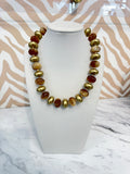 Canyon Cove Gold/Tan Beaded Necklace
