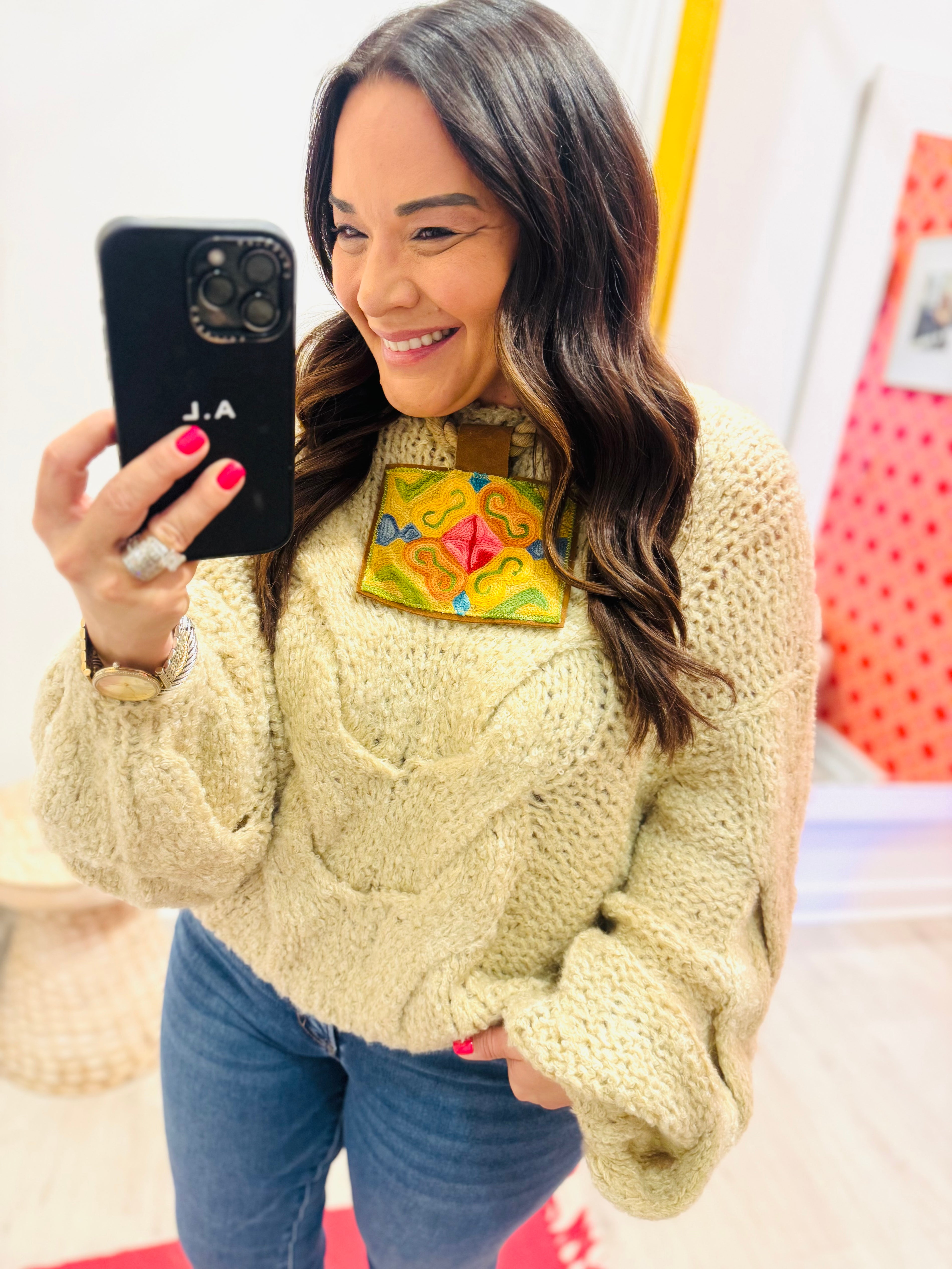 ORIJINAL Rope Pendant Necklace- Pink, Orange, Yellow, Green, Blue