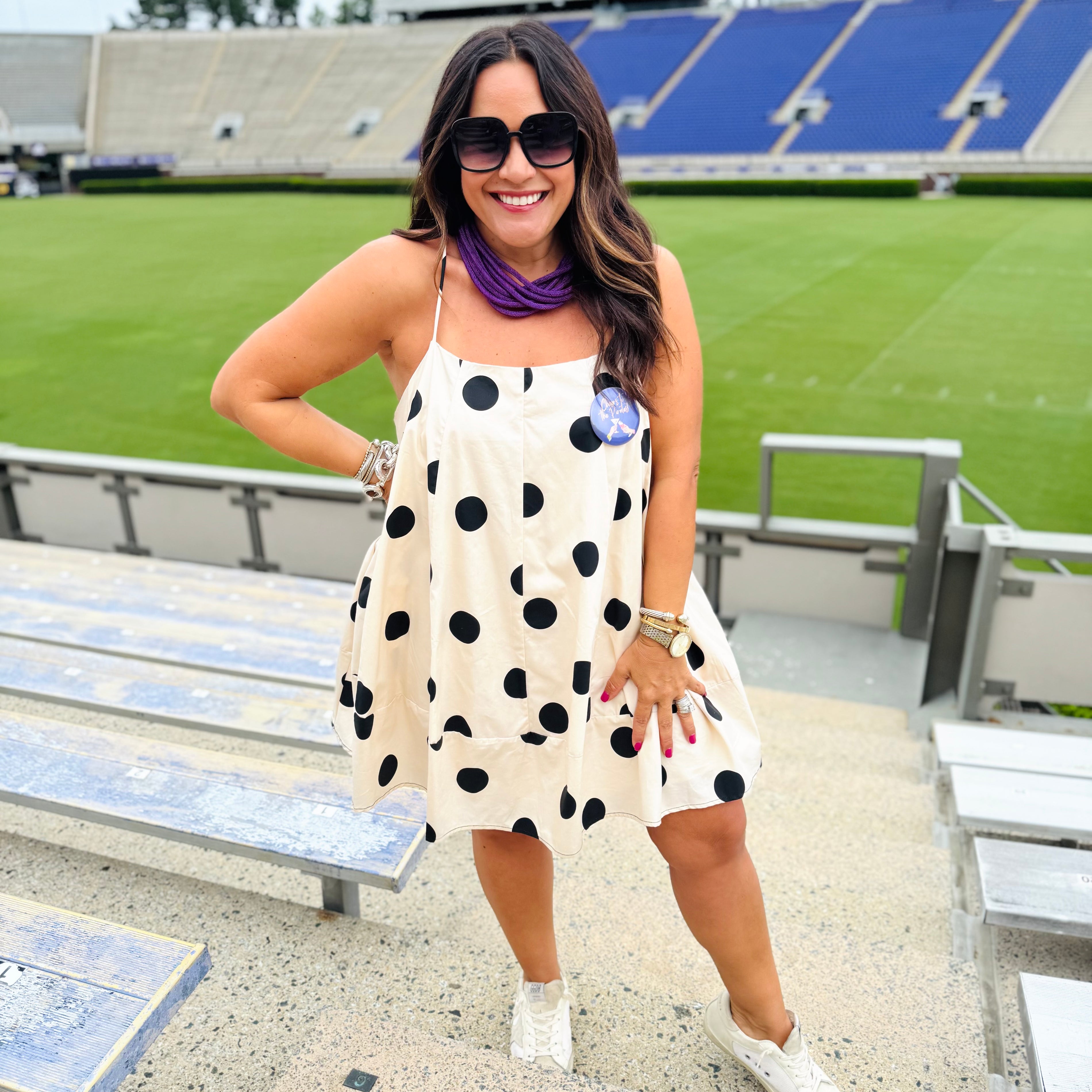 Gameday Girl Polka Dot Dress