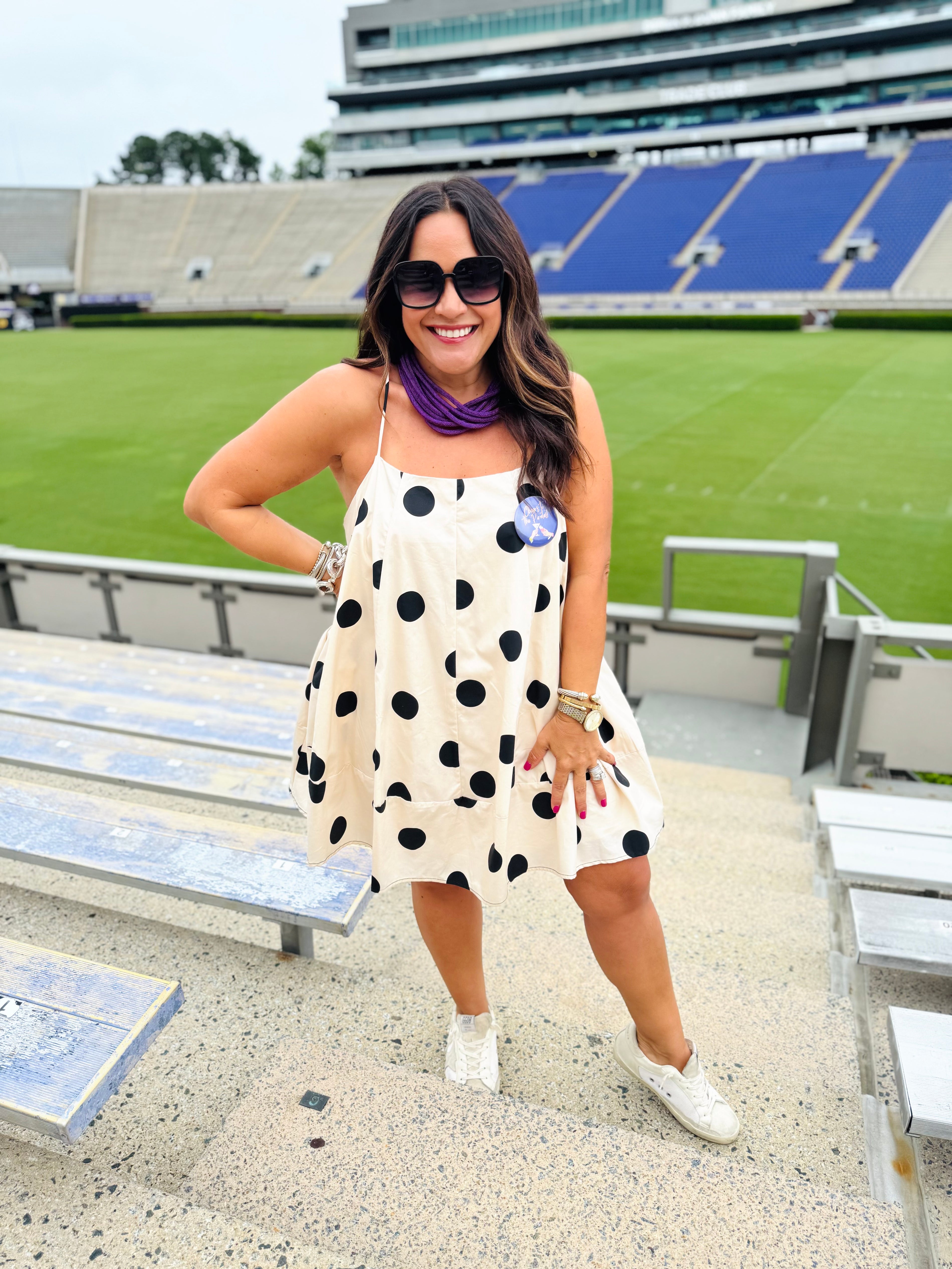 Gameday Girl Polka Dot Dress