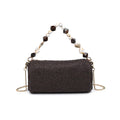 Rachel Straw Bag in Chocolate