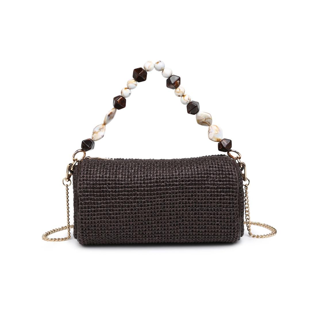 Rachel Straw Bag in Chocolate