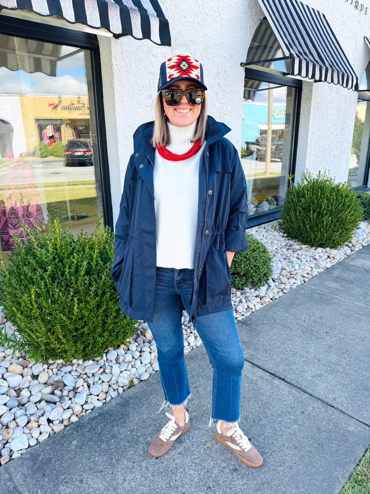 Classic Navy Rain Jacket | ANORAK