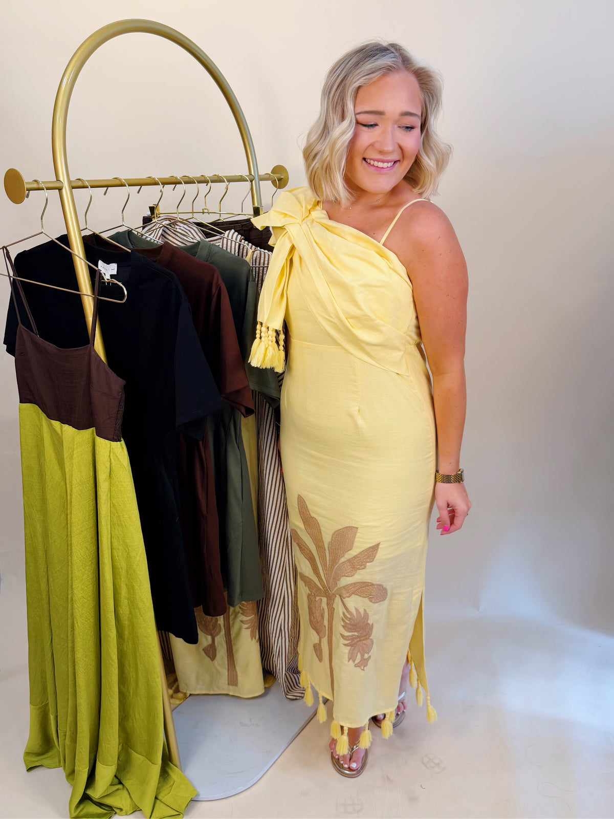 Banana Beach Embroidered Dress