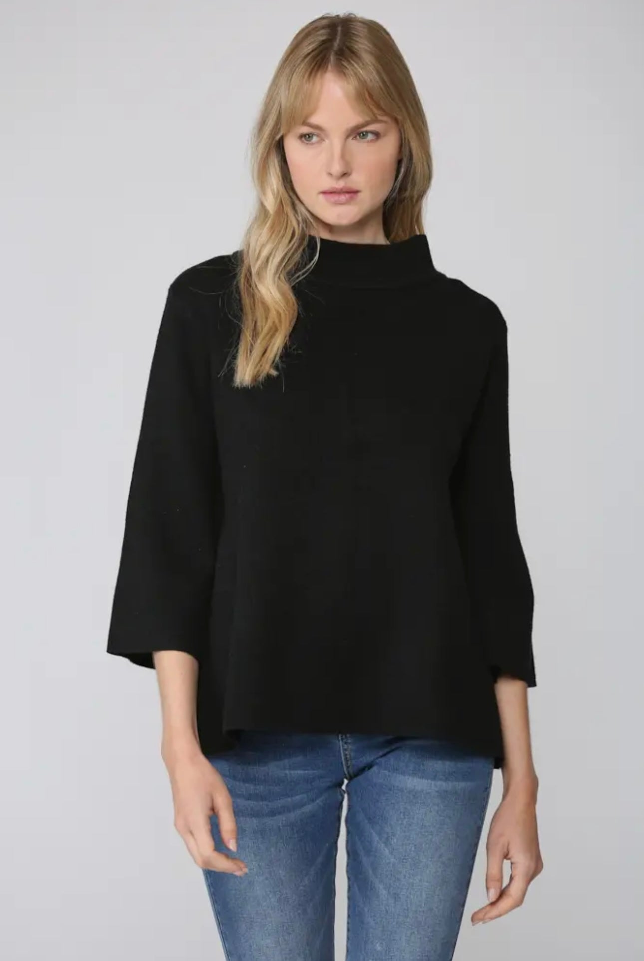 Morgan Mock Neck Sweater in Solid (8 Colors)