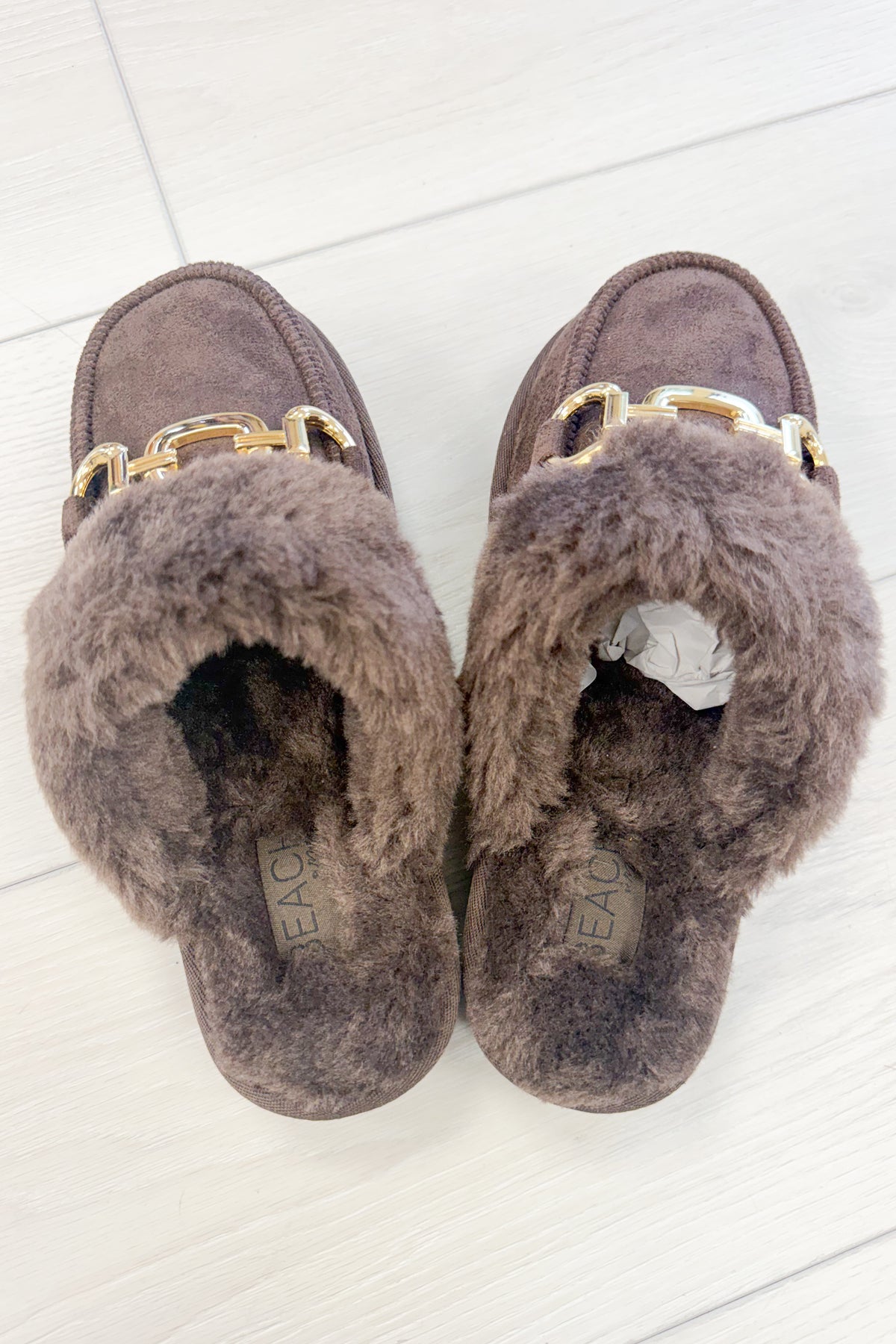 Davos Sherpa Slip On Mule - Chocolate