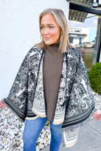 Toile Wrap in Black