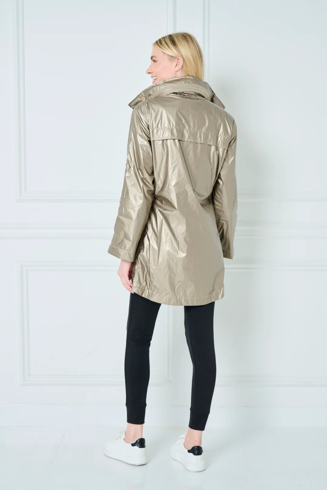 Gold Metallic Rain Jacket | ANORAK