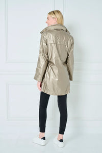 Gold Metallic Rain Jacket | ANORAK
