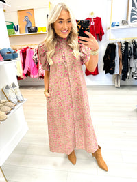 Blossoming Fall Maxi Dress