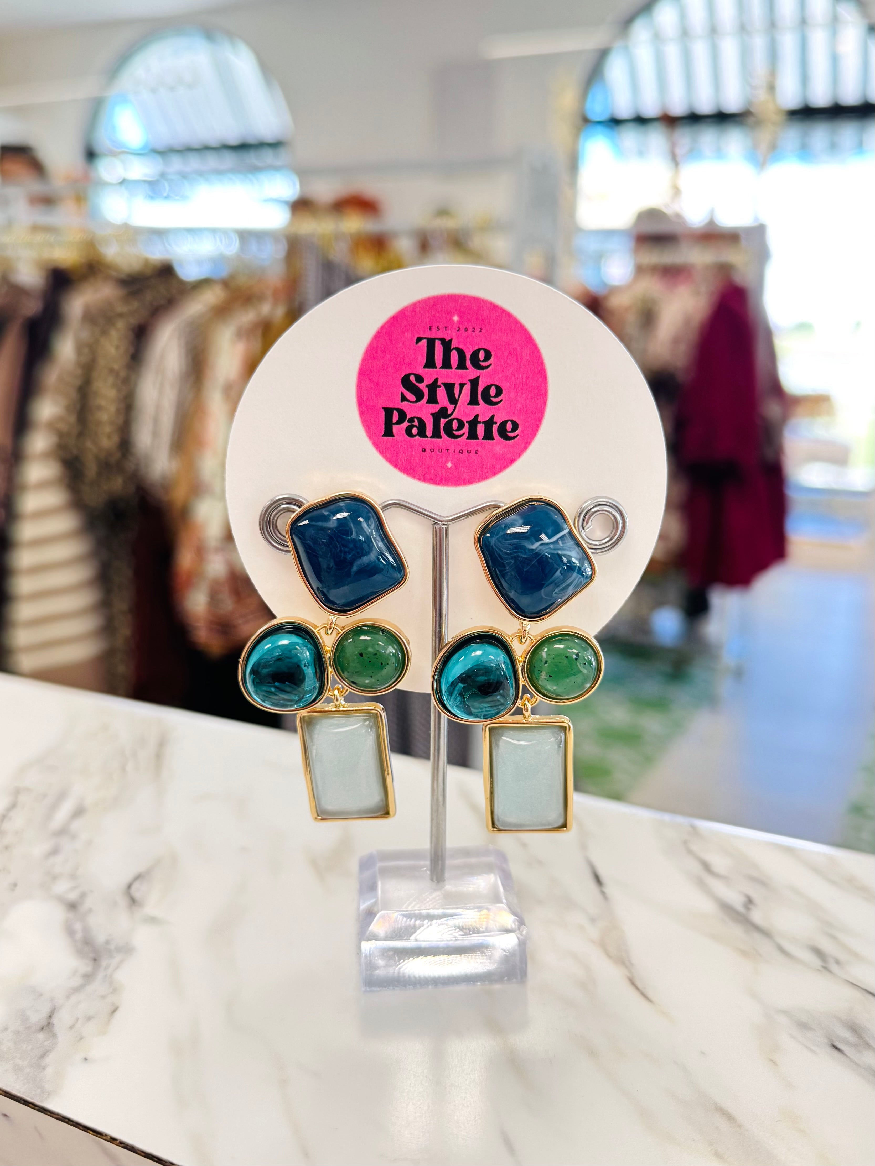 Statement of Stones Earrings (3 Colors)