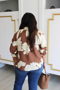 Bianca Florals Top in Brown