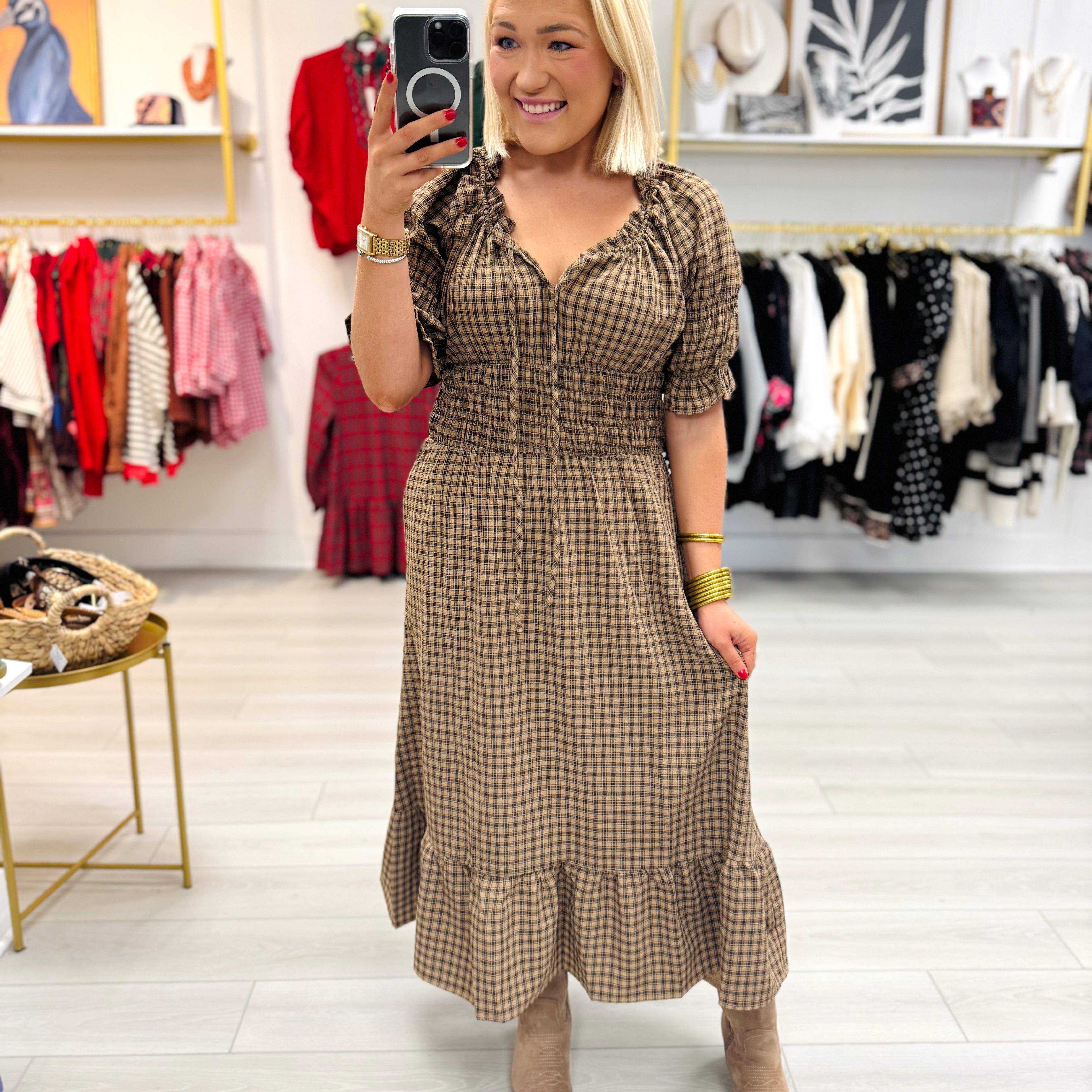 A Fall Feeling Midi Dress