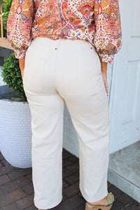 Denim Must Have Pants in Ecru