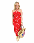 Seeing Red Polka Dot Dress