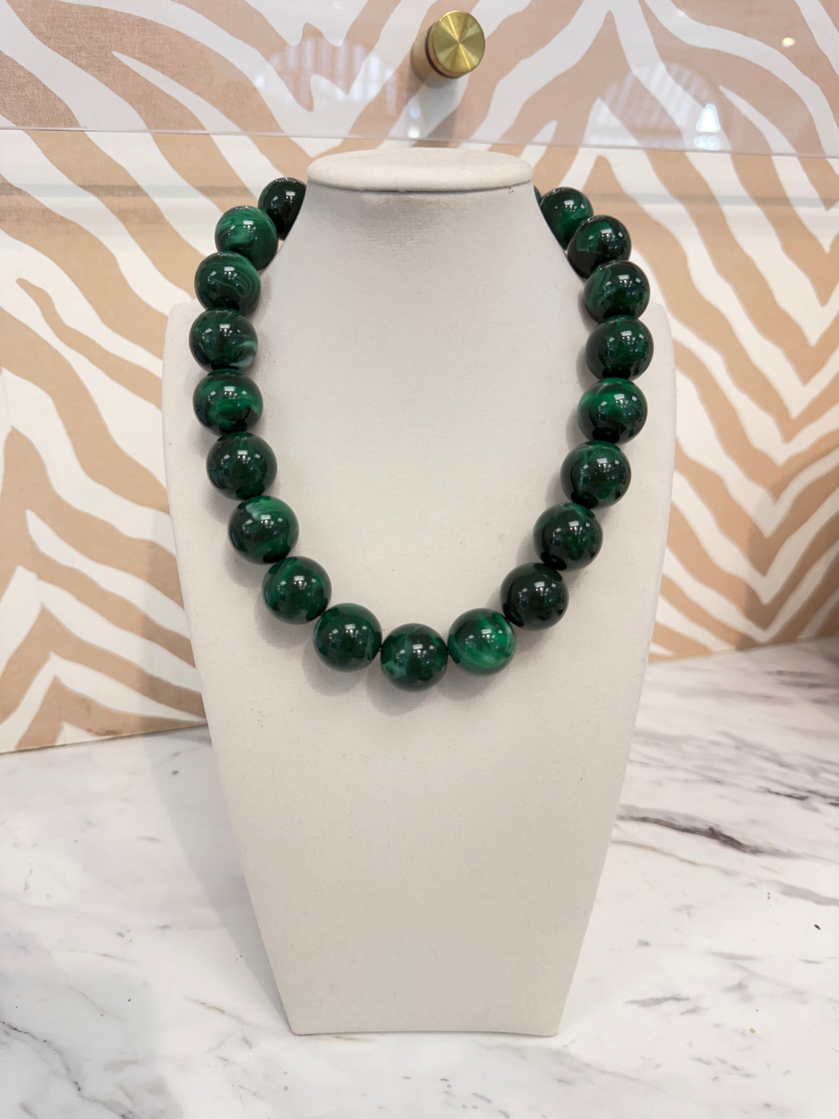Emerald Essential Beaded Necklace