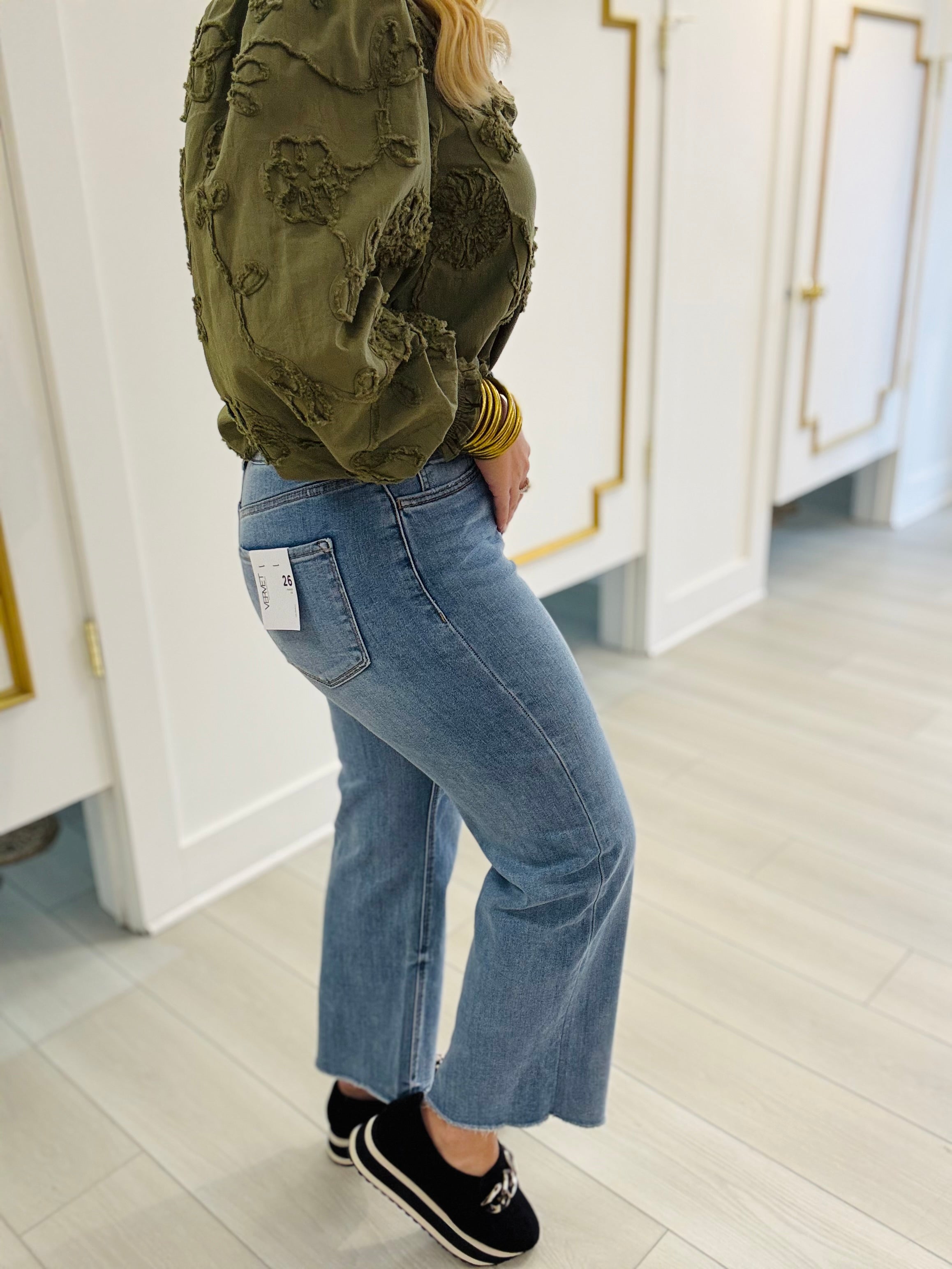 Olivia Wide Leg Medium Wash by VERVET