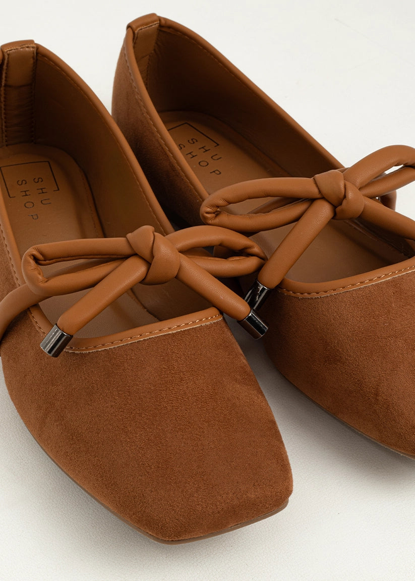 Adriana Suede Ballet Flat | SHUSHOP