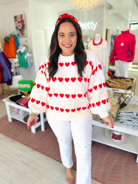 Sweet on Hearts Sweater