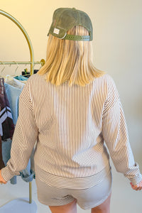Do it All Lounge Pullover in Brown