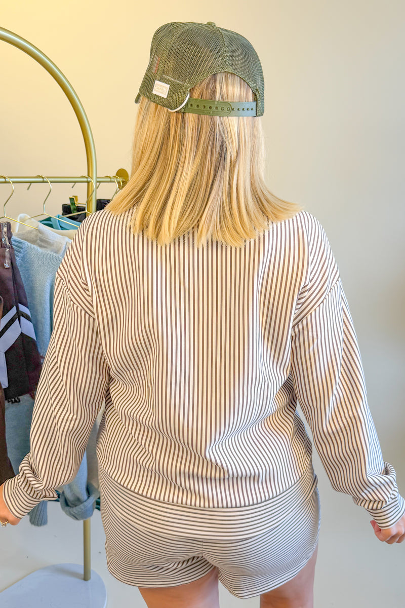 Do it All Lounge Pullover in Brown