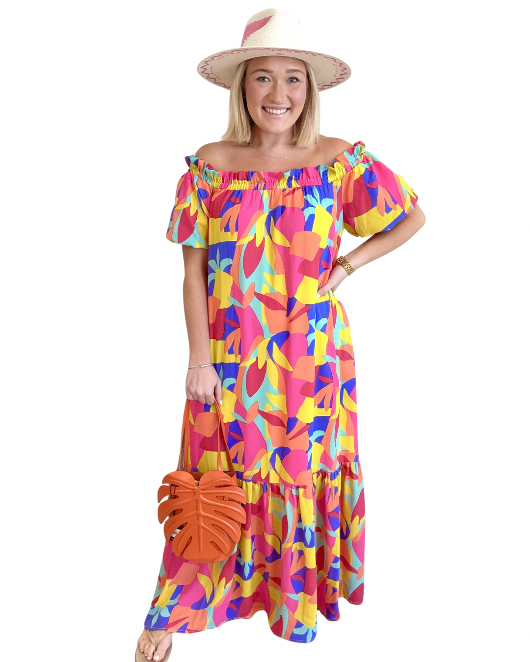 Clarise Dress in Radiant Oasis