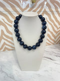 Midnight Blues Beaded Necklace