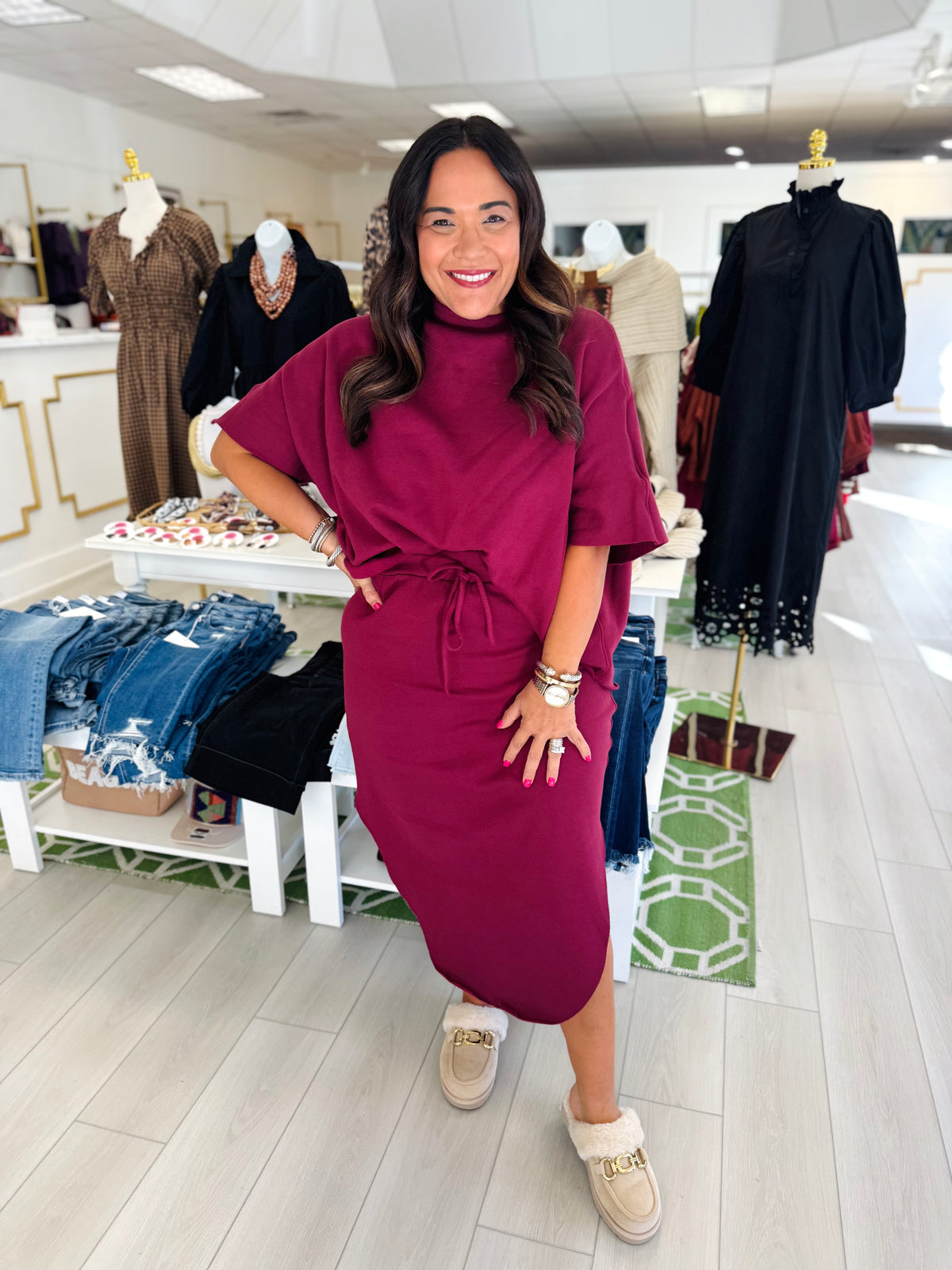 Terry Sweatskirt Set (3 Colors)