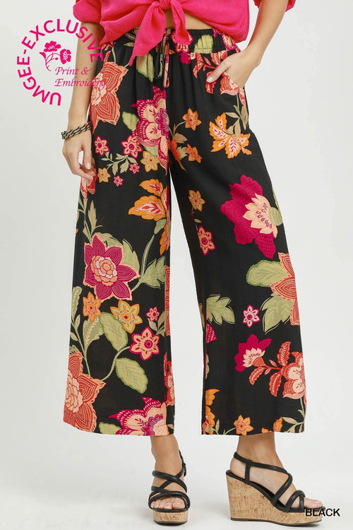 Finding Florals Pants in Black