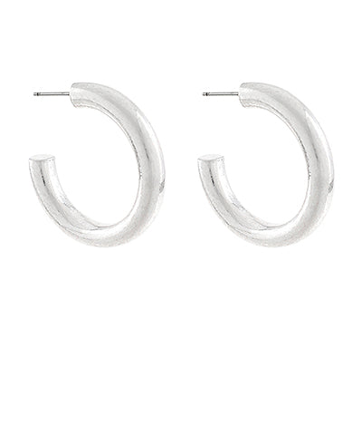 Polished Circa Hoops