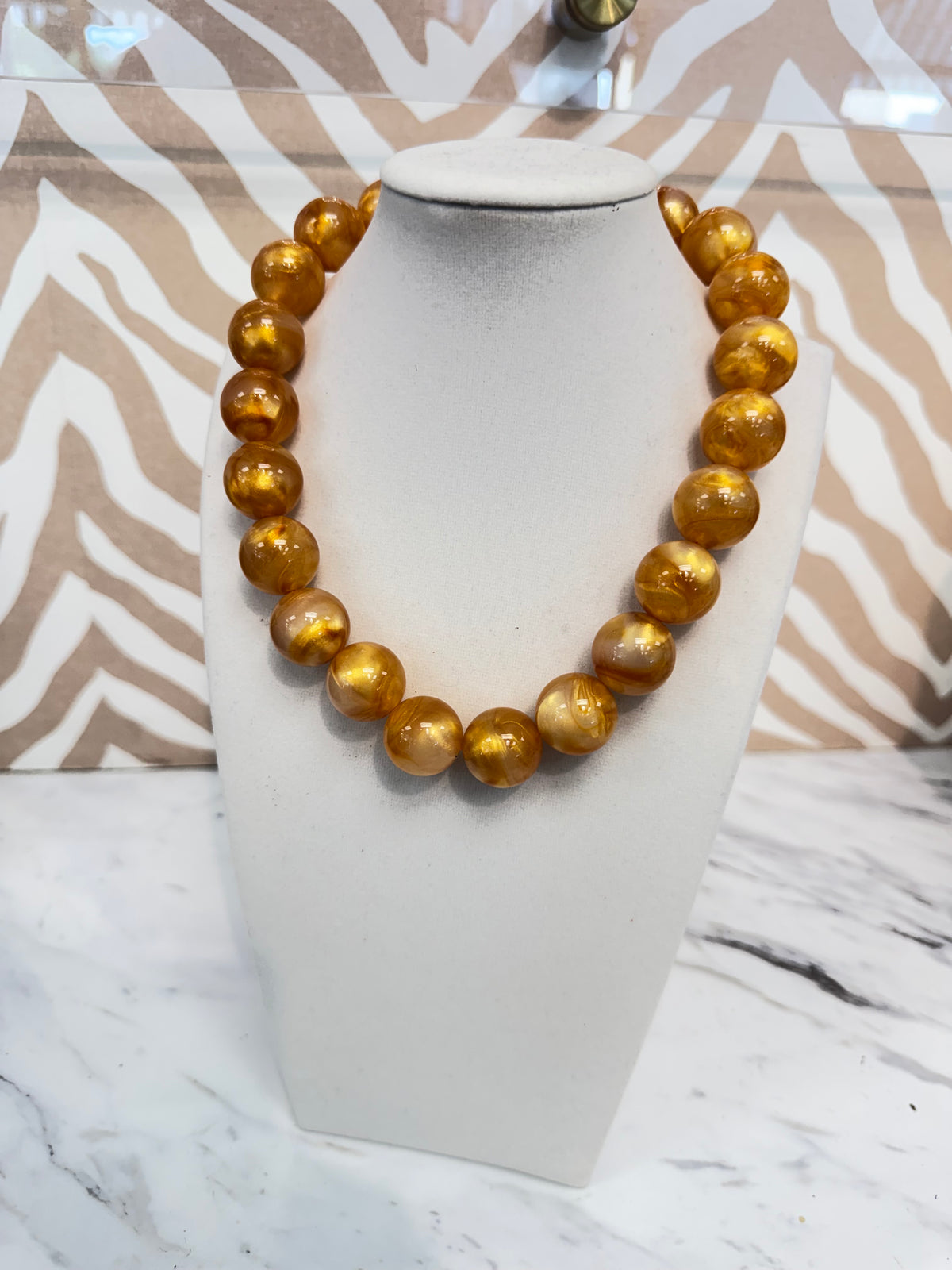 Natural Tones Beaded Necklace