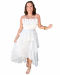 Extra Extravagant Dress in White