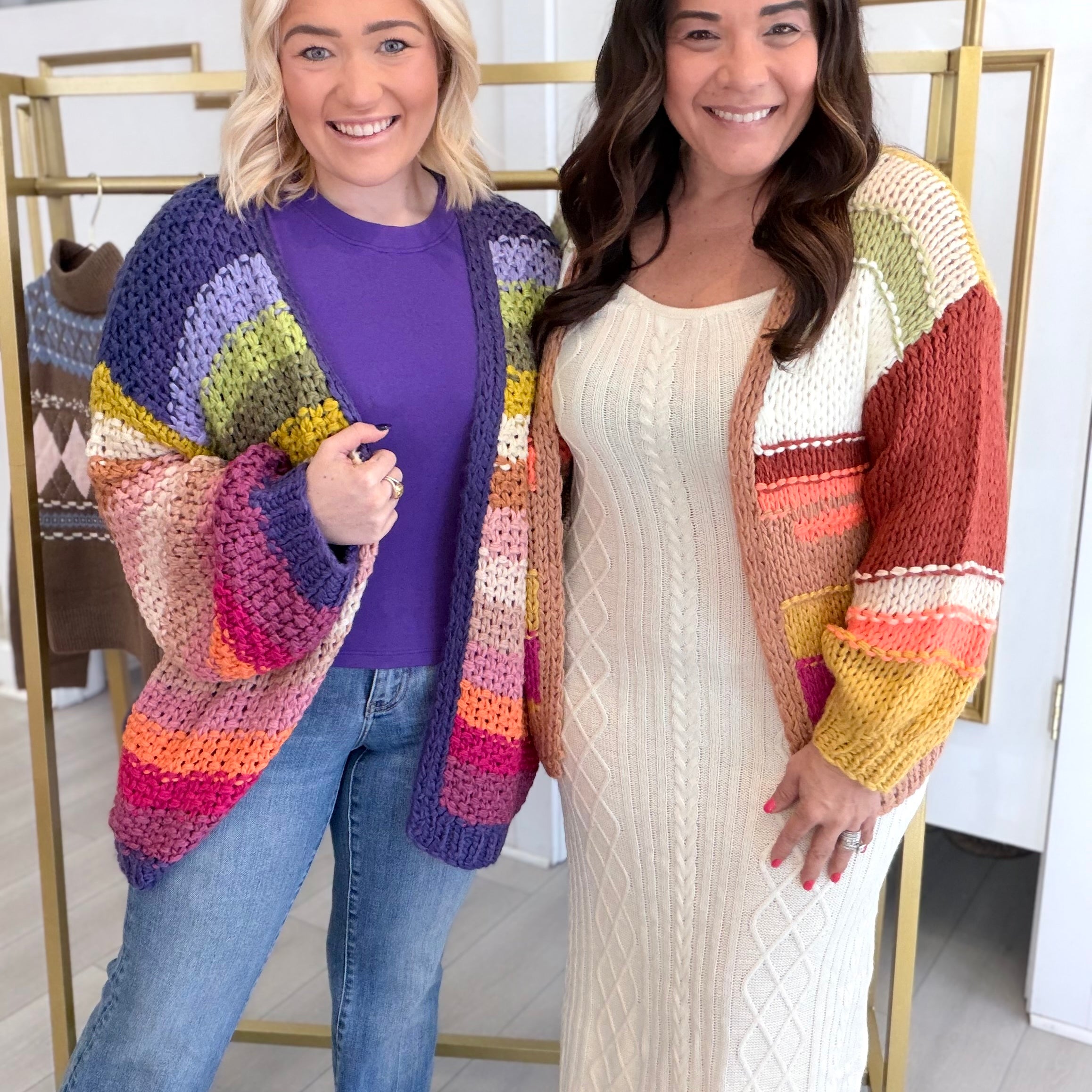 Hippie Color Cardigan (2 Colors)