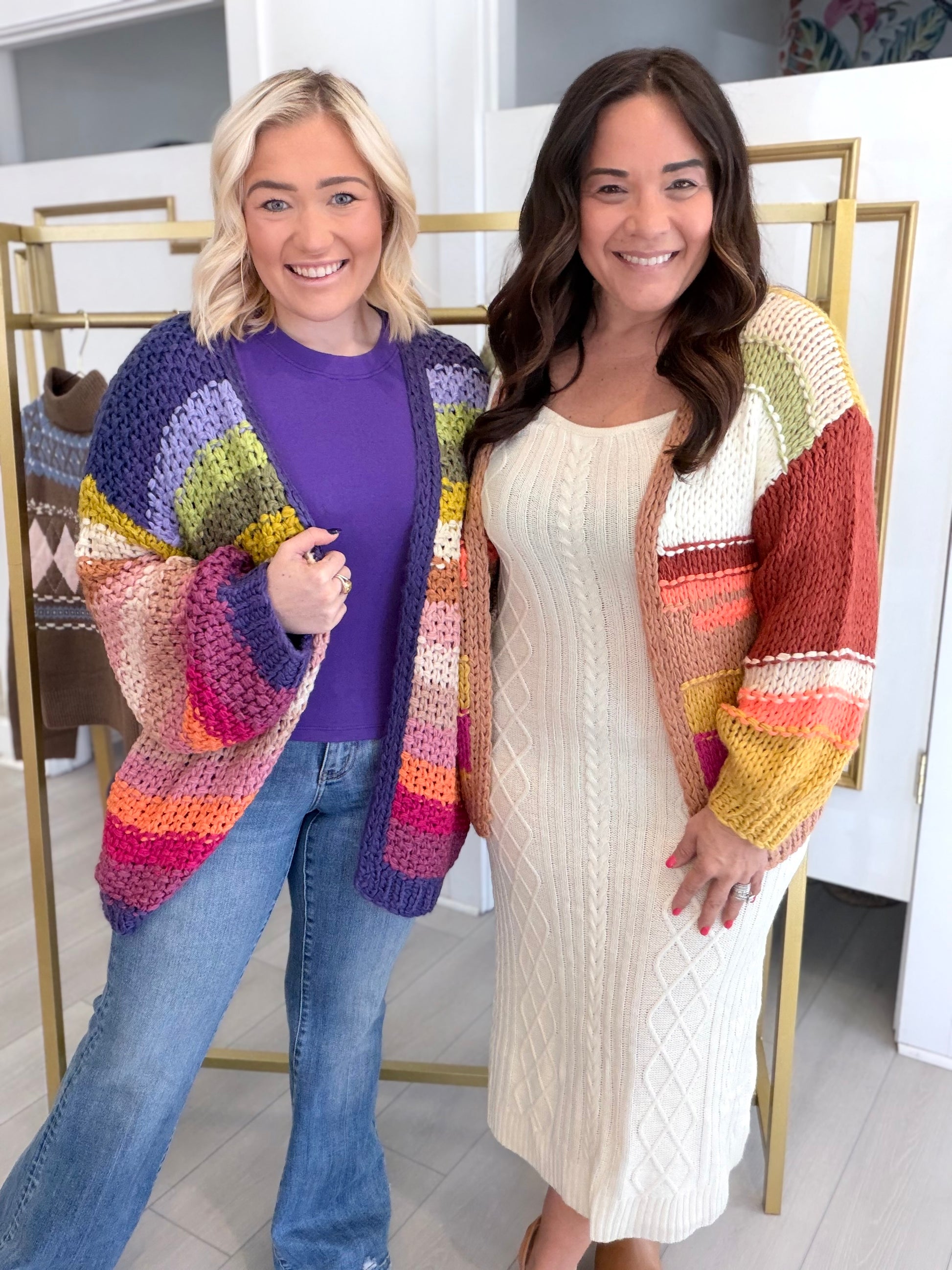 Hippie Color Cardigan (2 Colors)