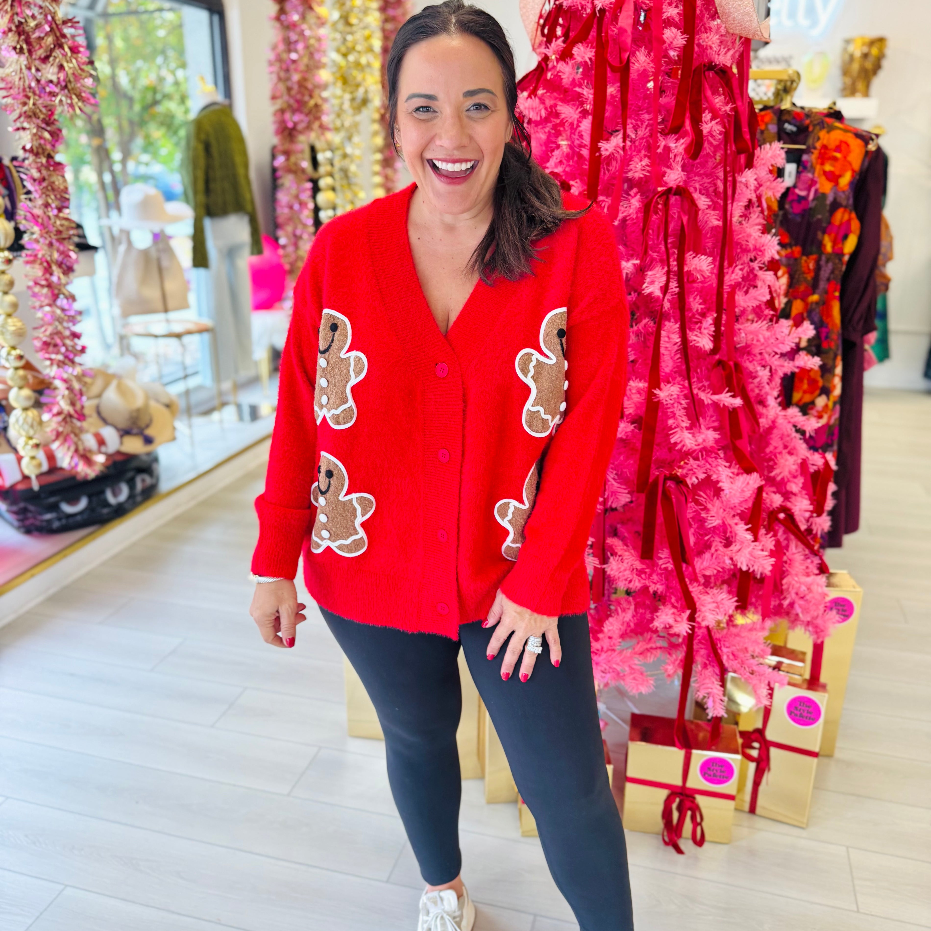 Gingerbread Man Cardigan